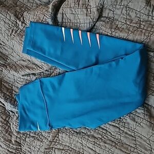 Teal leggings, Nike small